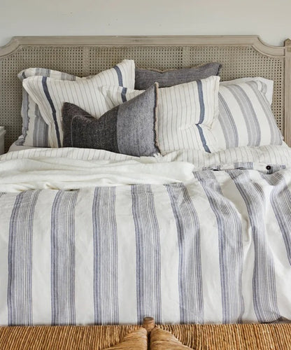 Capri Striped Linen Duvet