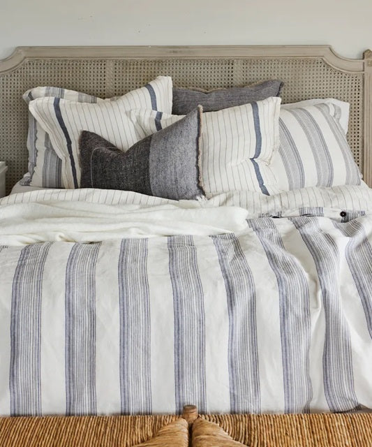 Capri Striped Linen Duvet