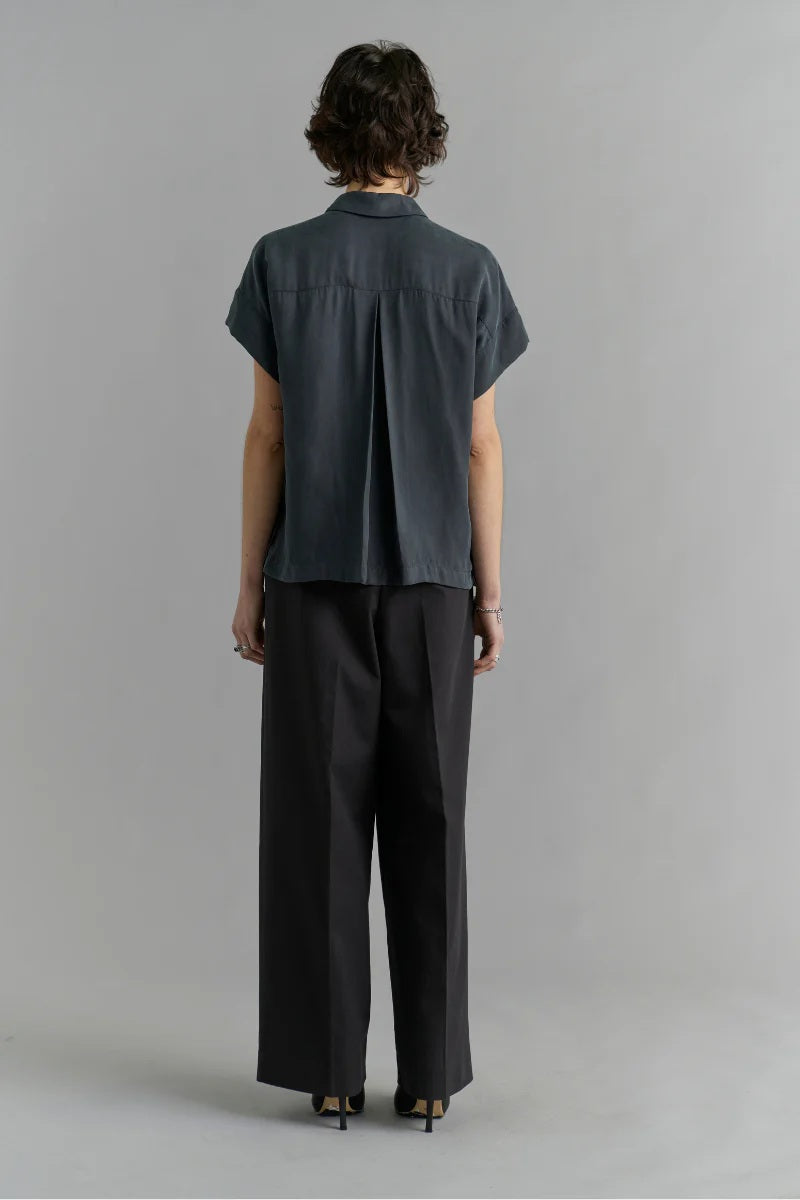 Lotus Shirt - Steel Blue