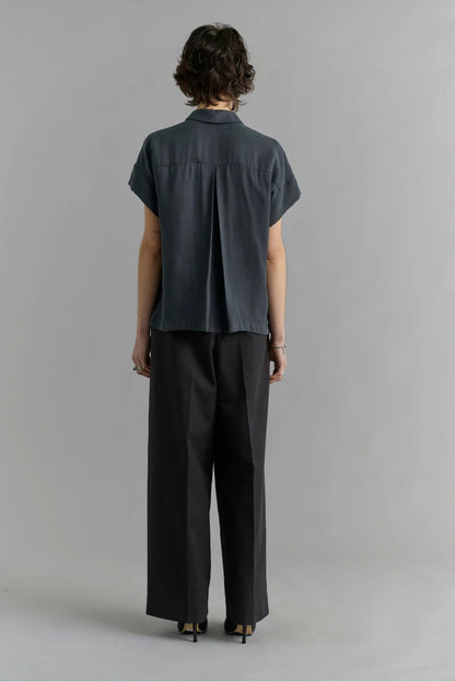 Lotus Shirt - Steel Blue