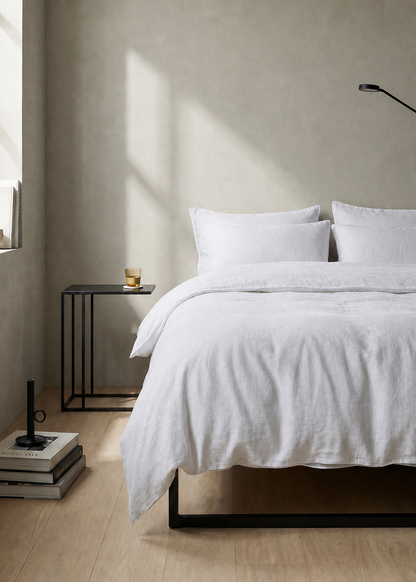 Linen Pillowcases - Pure White