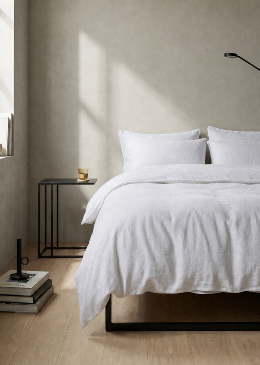 Linen Pillowcases - Pure White