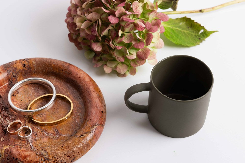 Travertine Tray - Burnt