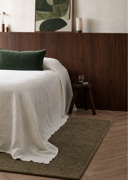 Plush Emerald Velvet Lumbar - Made in New Zealand