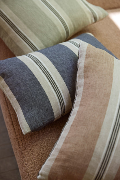 Capri Stripe Fabric Ash - 300cm
