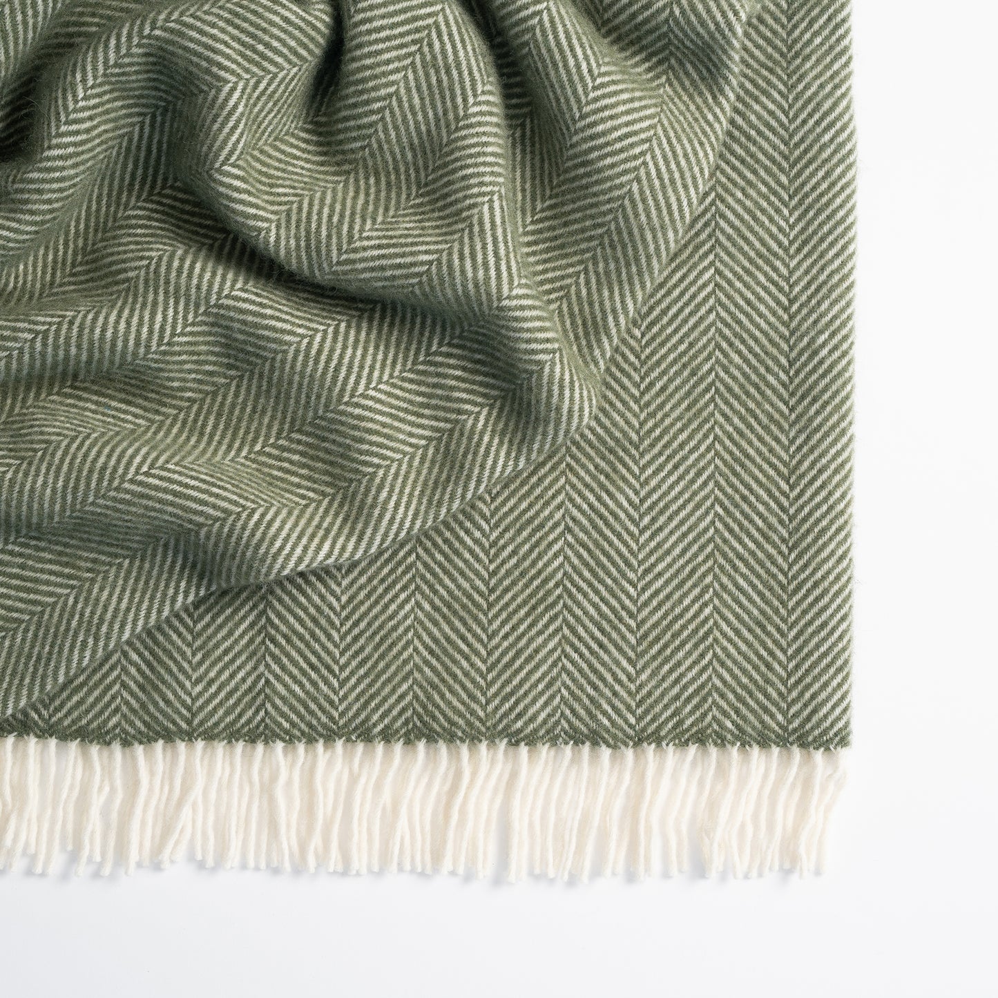Grove Herringbone Wool Throw
