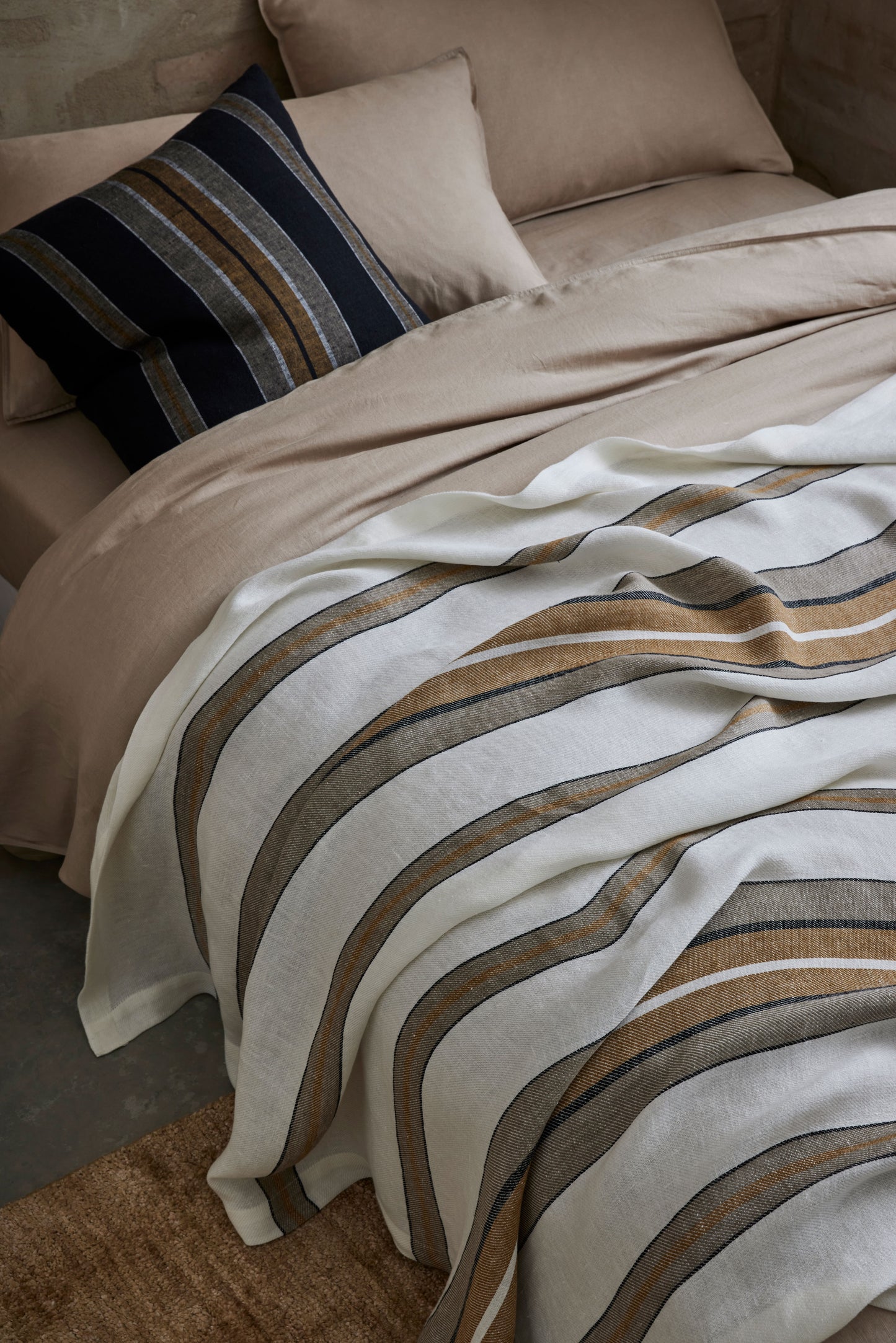 Rêve Linen Throw | Amber