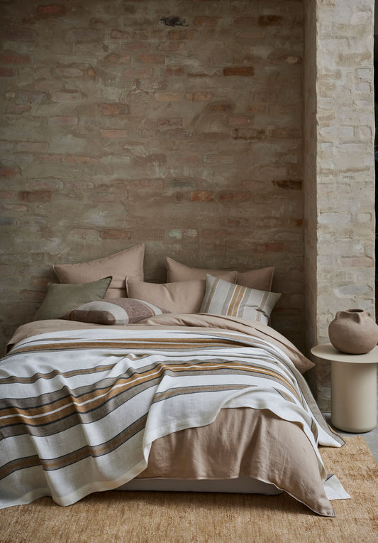 Rêve Linen Throw | Amber