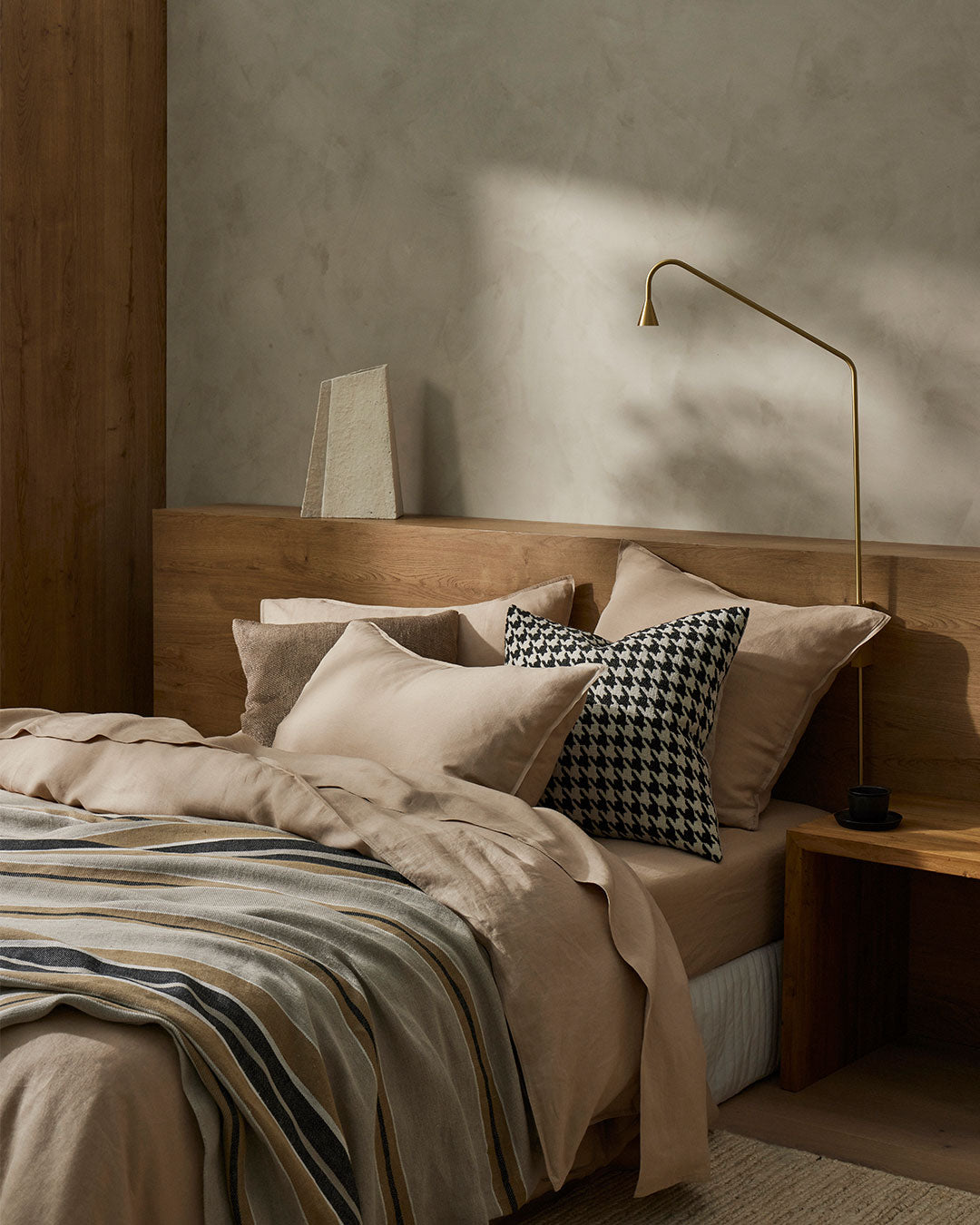 Rêve Linen Throw | Clay