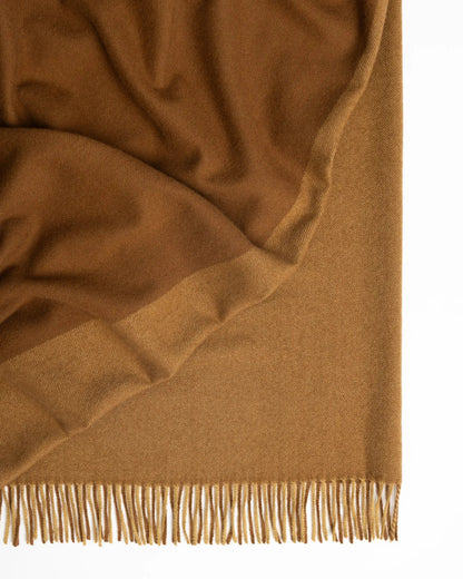 Caramel Throw Blanket - 100% New Zealand Wool