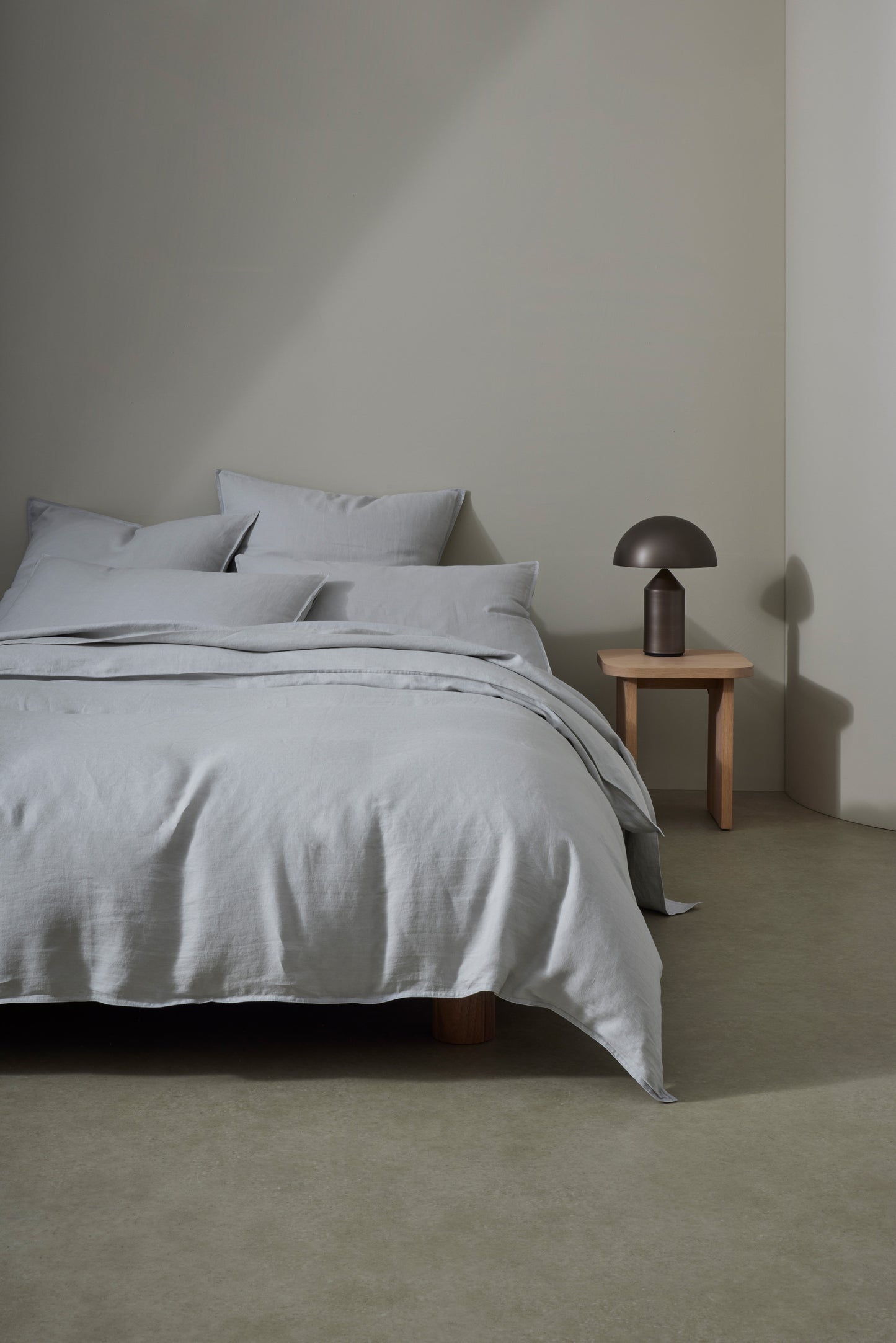 French Flax Linen Duvet Cover | Silver