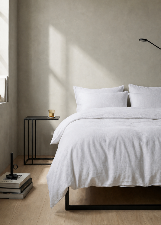 Laundered Linen Euro Pillowcases | Square