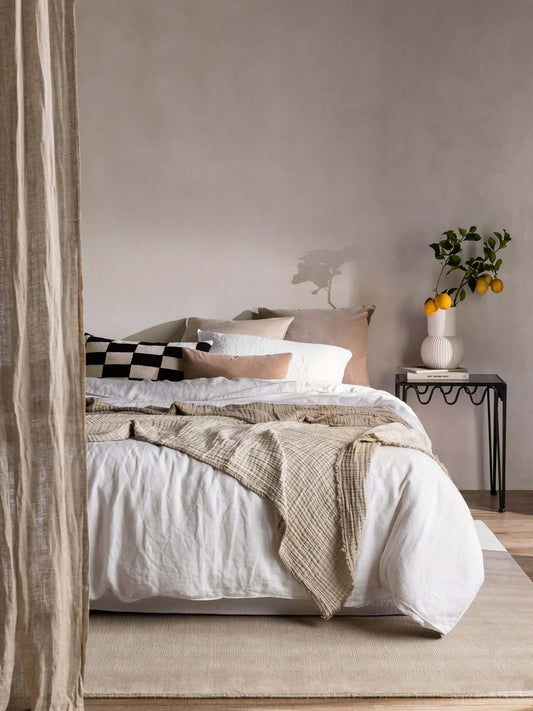 Linen Duvet Cover Set | White