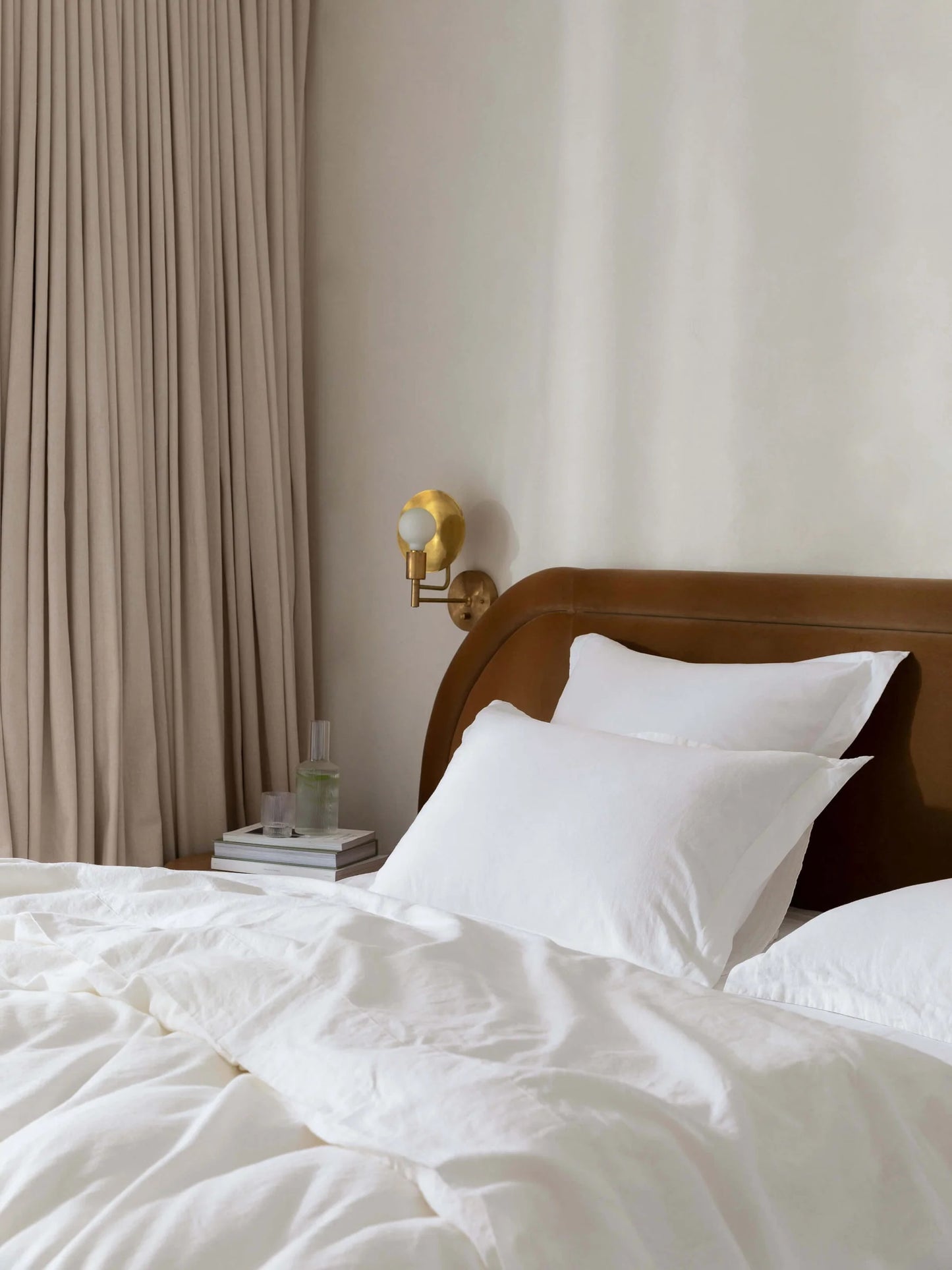 Soho Linen-Cotton Sheet Set | White