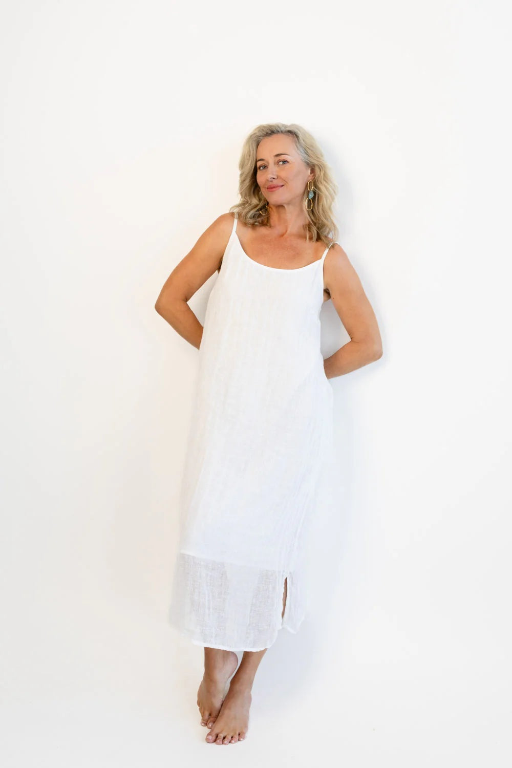 Luxe Linen Slip - Off White