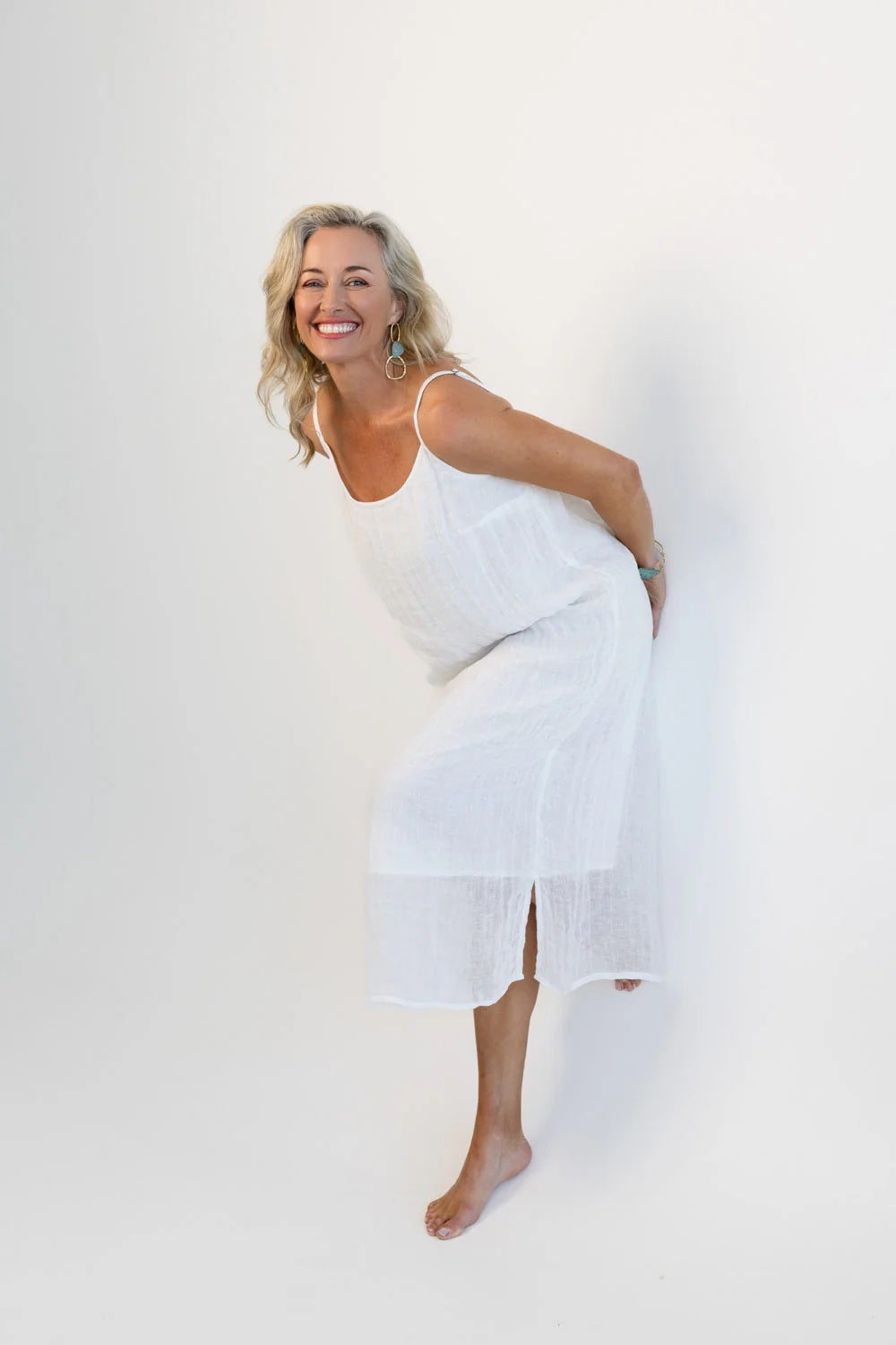 Luxe Linen Slip - Off White