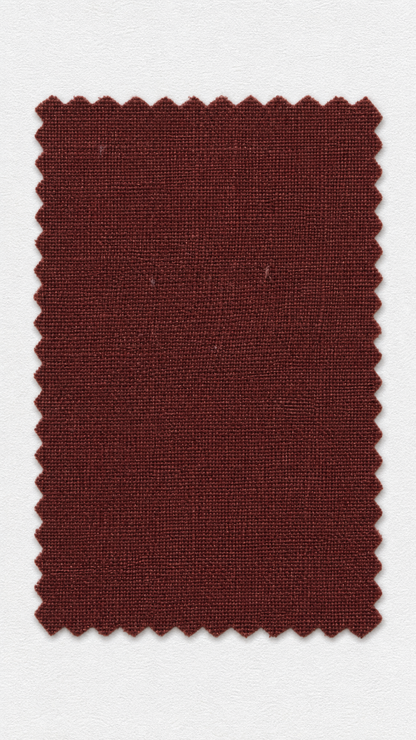 Linen Duvet Cover - Wine