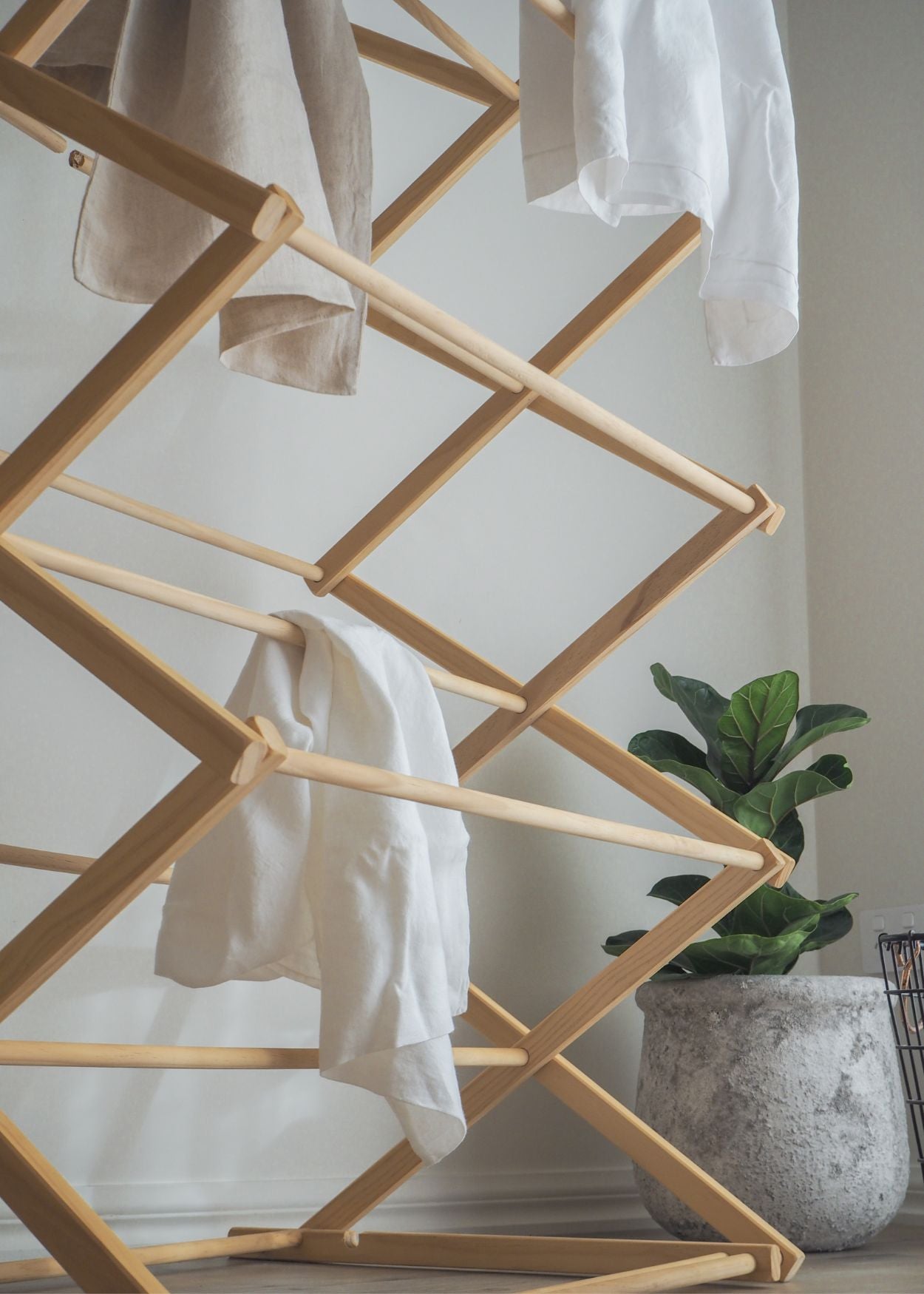 Wooden Clothes Drying Rack