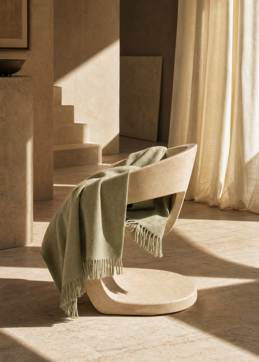 Thyme Throw Blanket - 100% New Zealand Wool