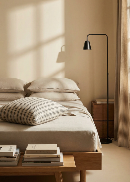 French Flax Linen Sheet Set | Soft Taupe