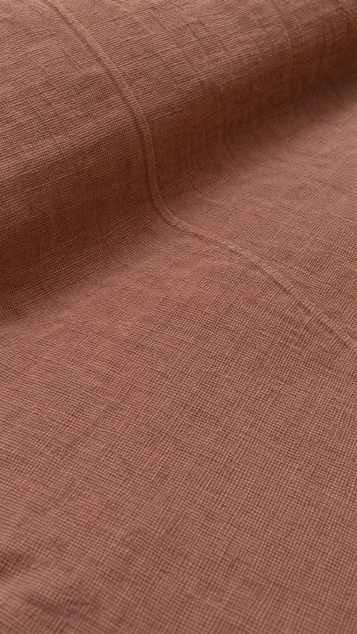 Heavy Linen Bedcover | Baked Clay