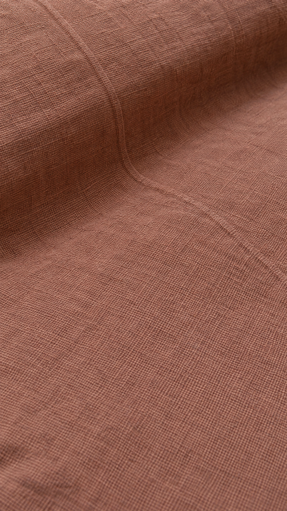 Heavy Linen Bedcover | Baked Clay