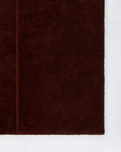 Bastion Wool Floor Rug in Claret
