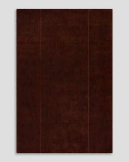 Bastion Wool Floor Rug in Claret