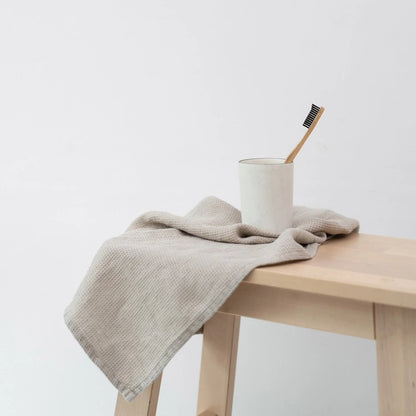 Fine Waffle Towels – Natural Linen