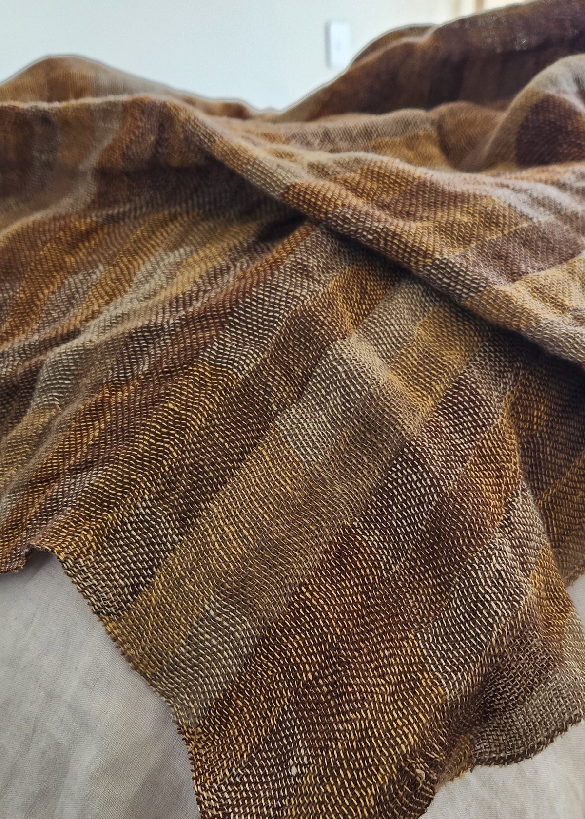 Marés Bedcover in Bronze