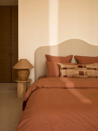 Linen & Cotton Sheet Set in Clay