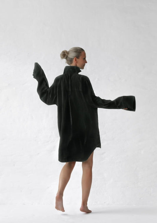 Supersized Boyfriend Shirt| Black