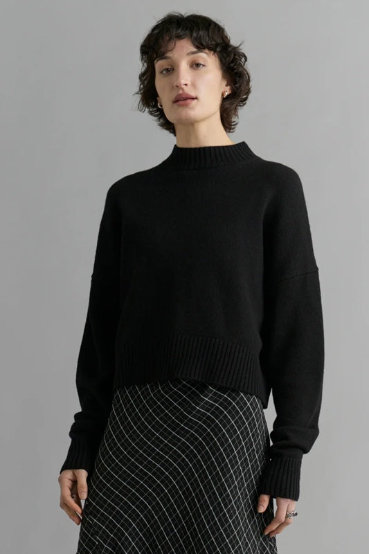 Merino knit Sweater – Black