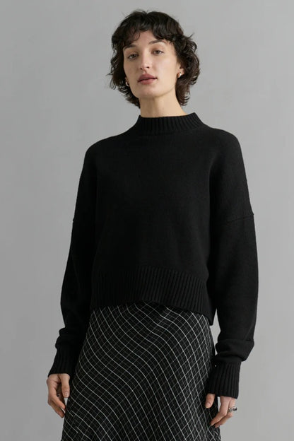 Merino knit Sweater – Black