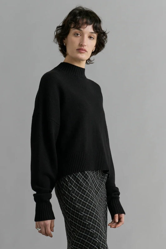 Merino knit Sweater – Black