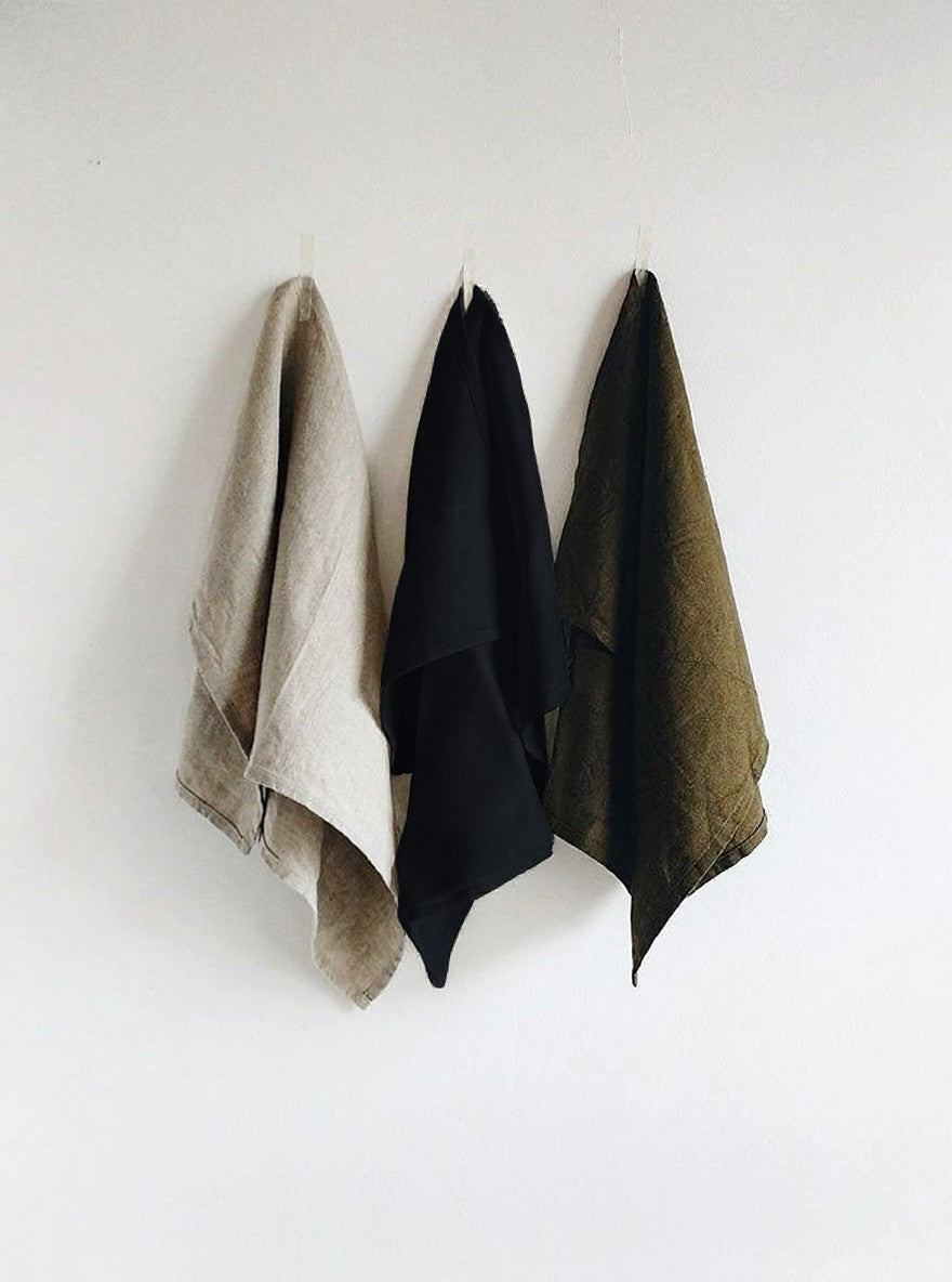 Linen Tea Towels 3 pack - Made in NZ