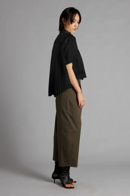 Pleated Shirt - Black