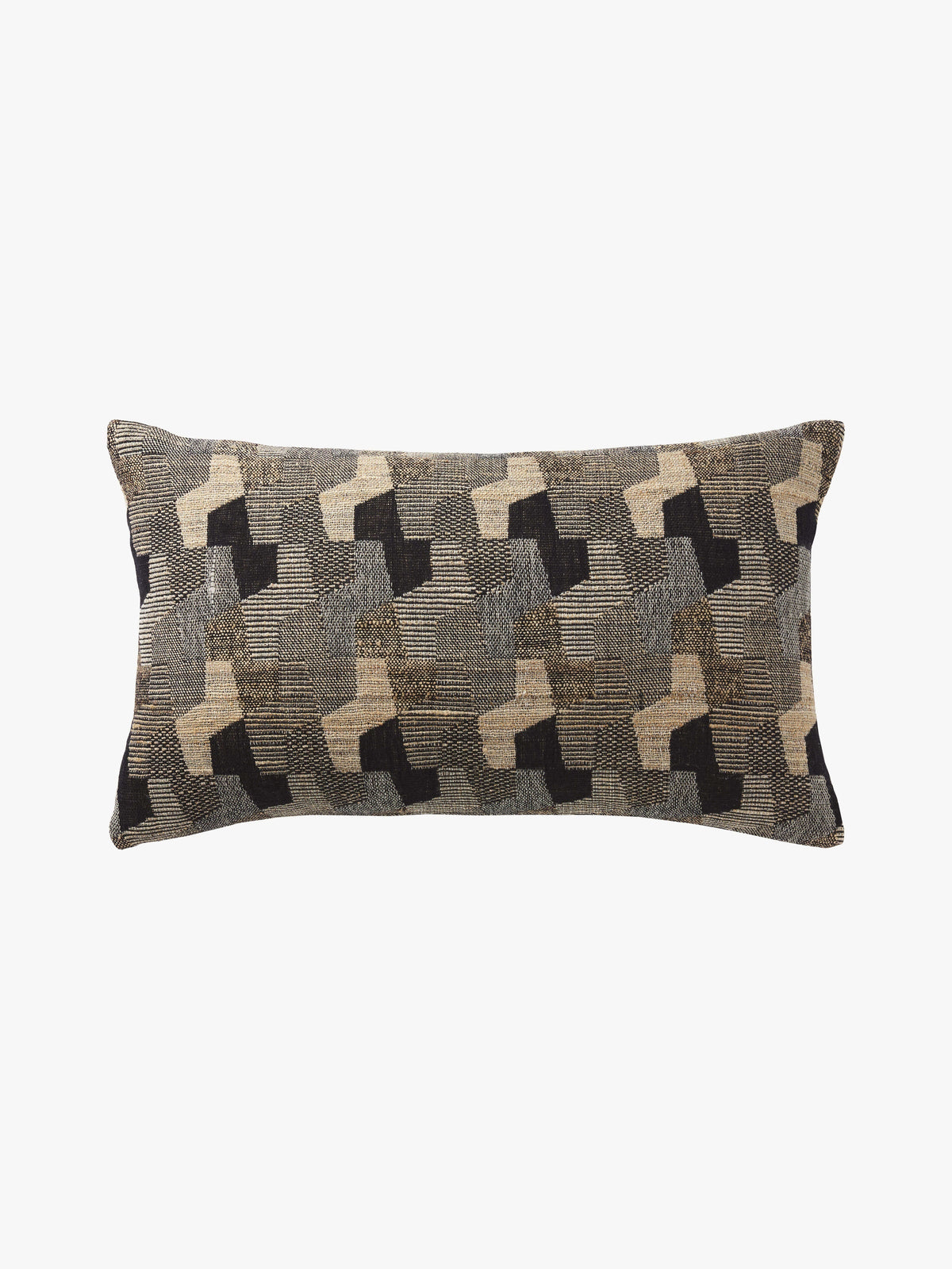 Wool & Silk Cushion - Octave Black