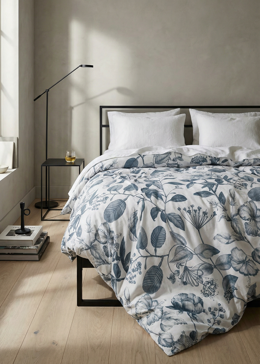 Botanical Duvet Cover Set – Bluestone