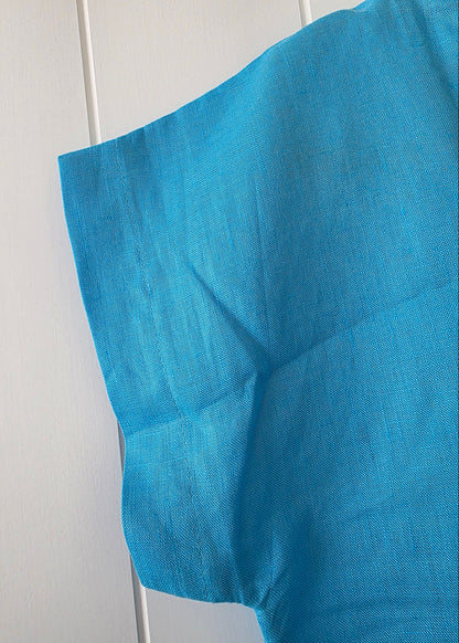 Linen T-Shirt | Ocean Blue