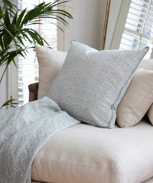 Bayside Linen Cushion Cover – Blue