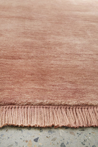 Wool Floor Rug - Blush Pink