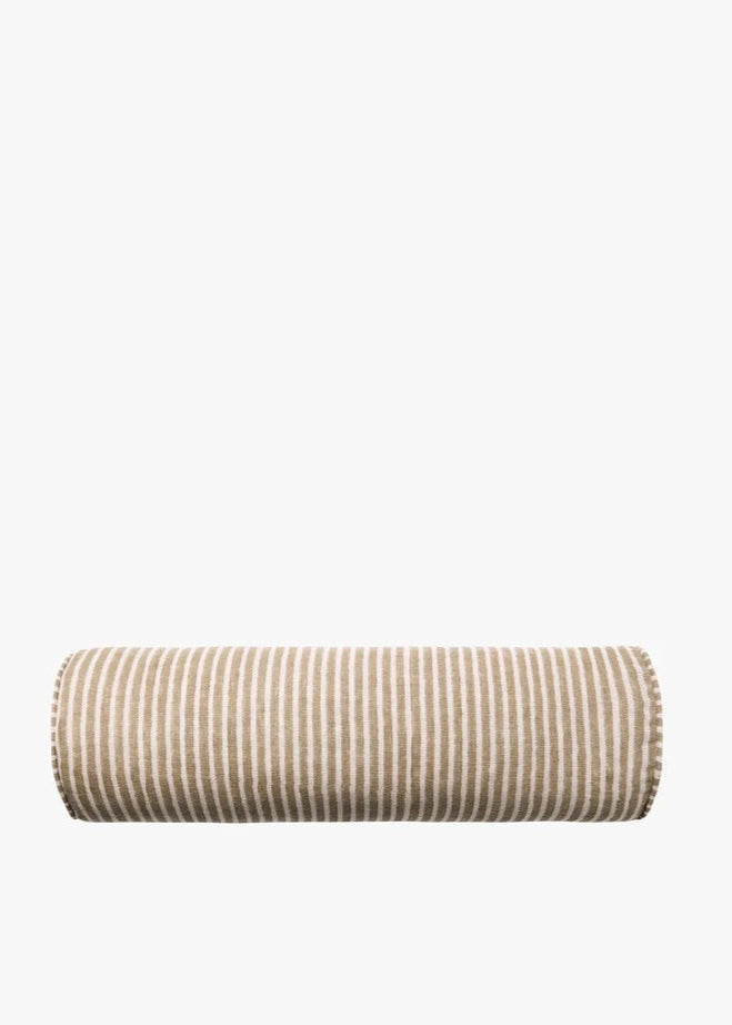 Linen Bolster Cushion | Mocha