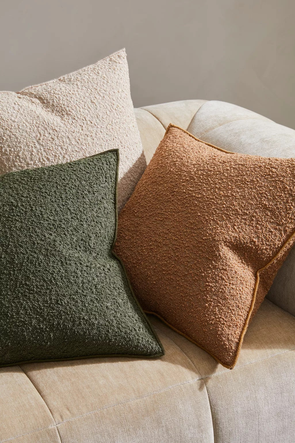 Boucle Cushion | Olive
