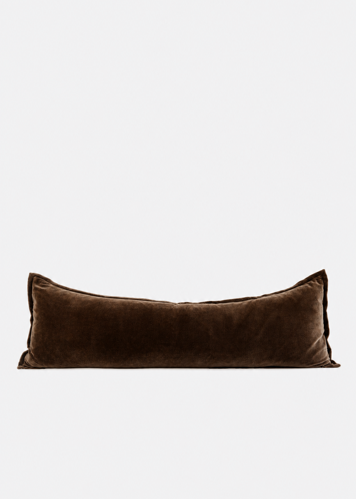 Brown pillow on a white background