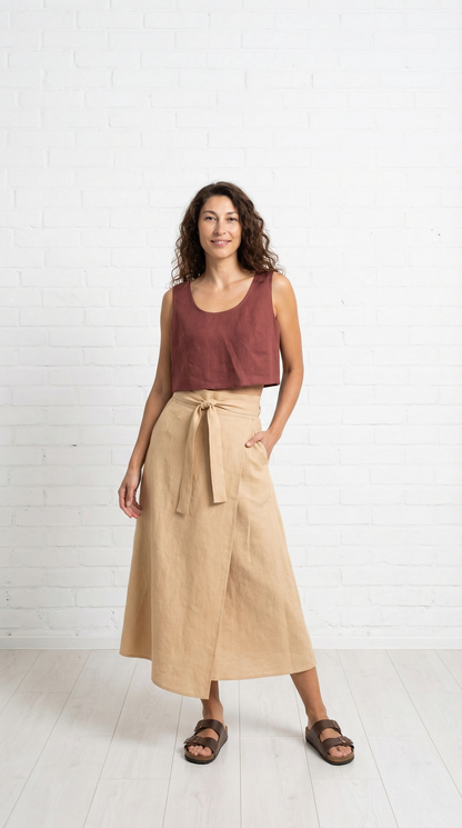 Iris Linen Skirt | Butter