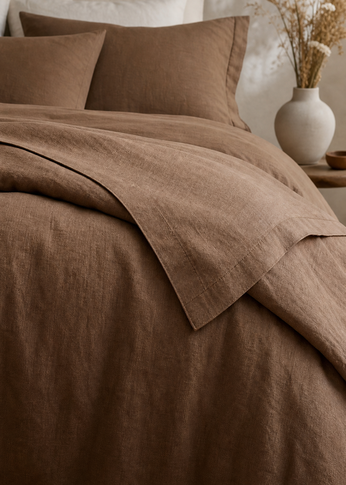 Linen Flat Sheet | Café