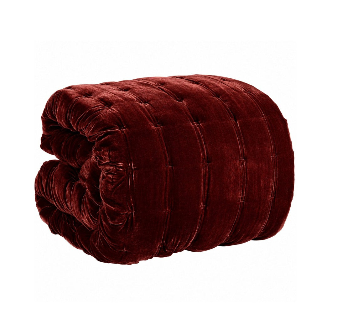 Pin Velvet Comforter - Chilli