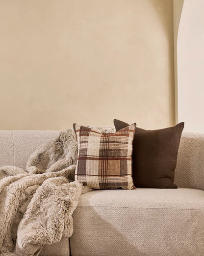 Sahara Cushion in Chocolate