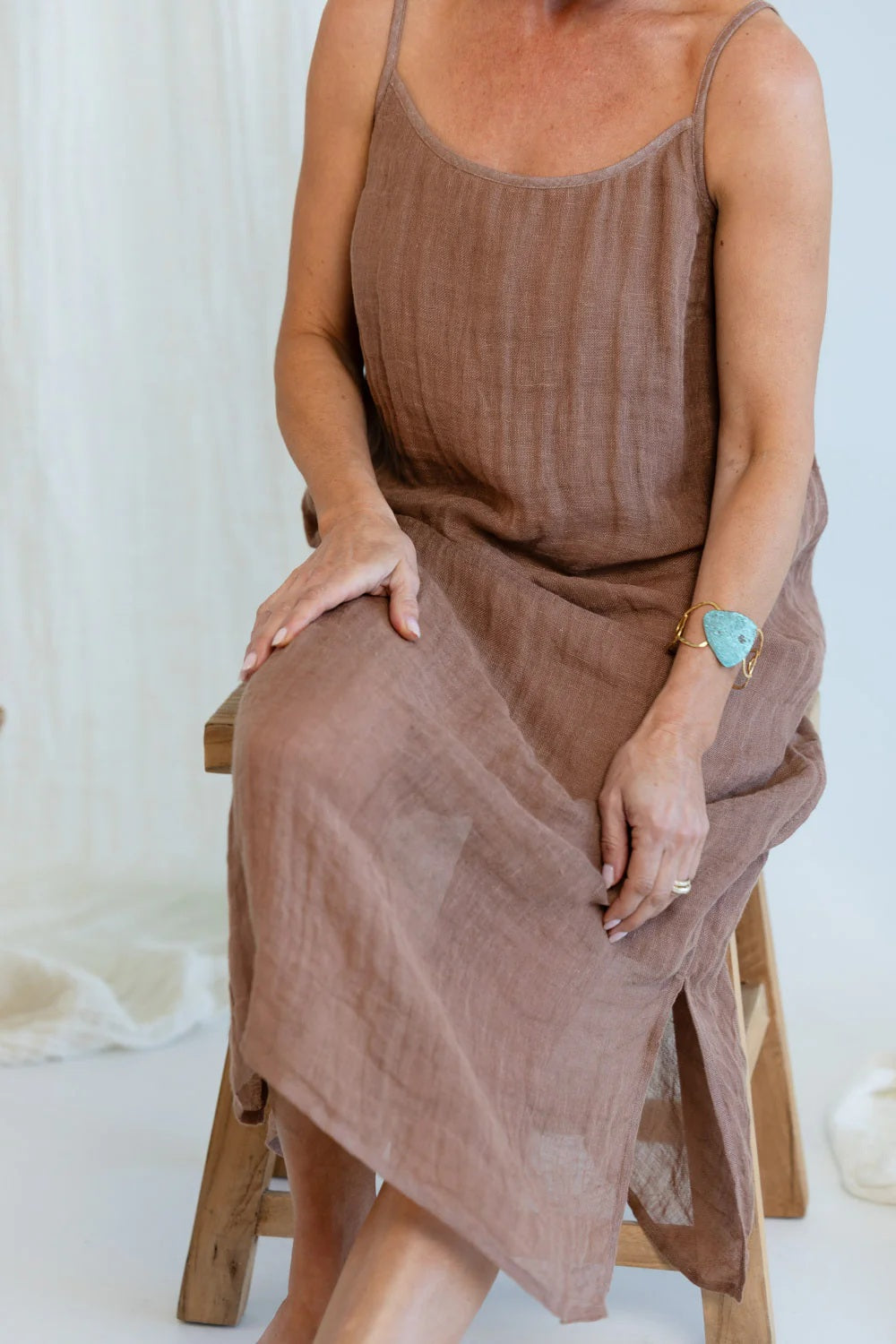 Luxe Linen Slip - Clay